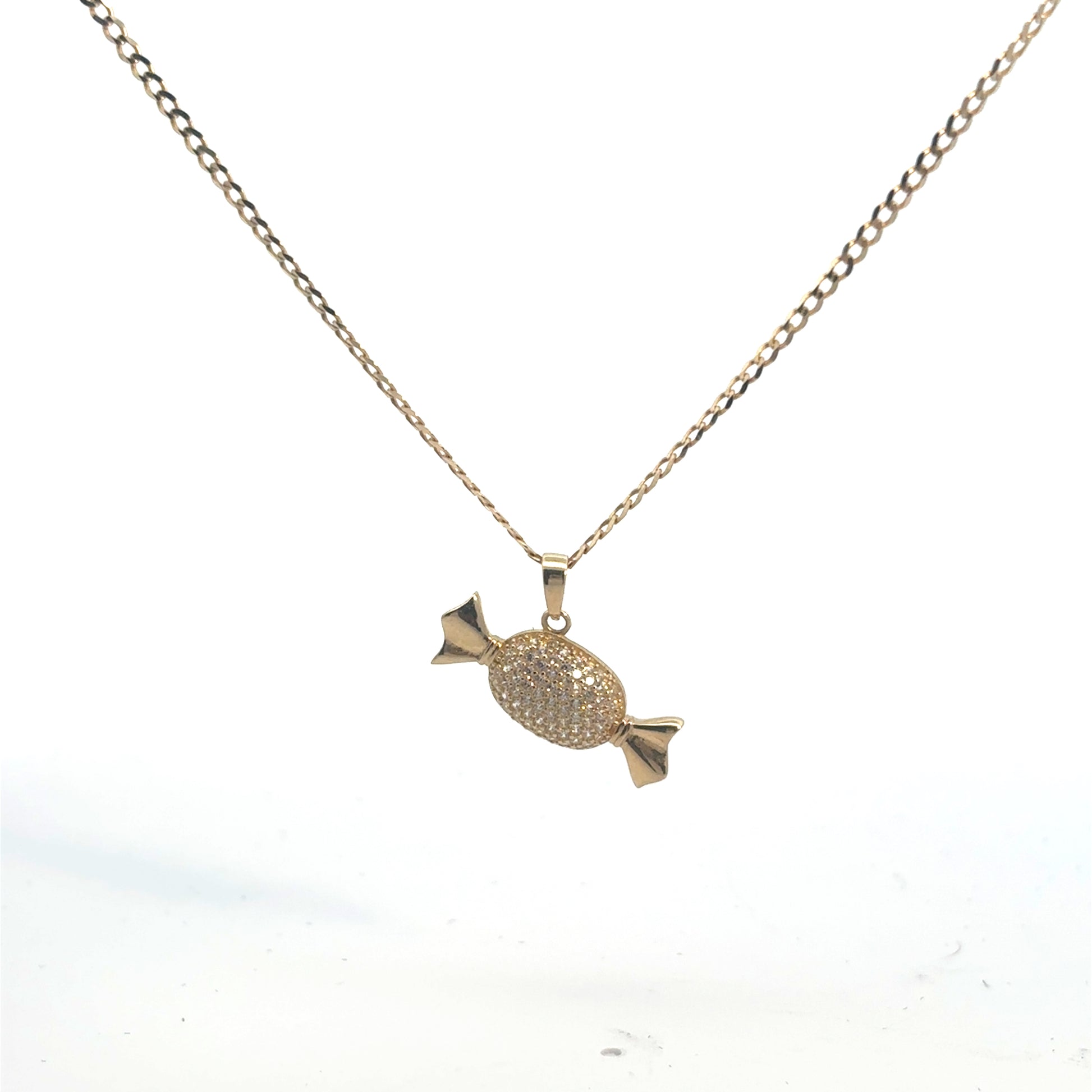 Collar con dije "Dulce" oro 10k