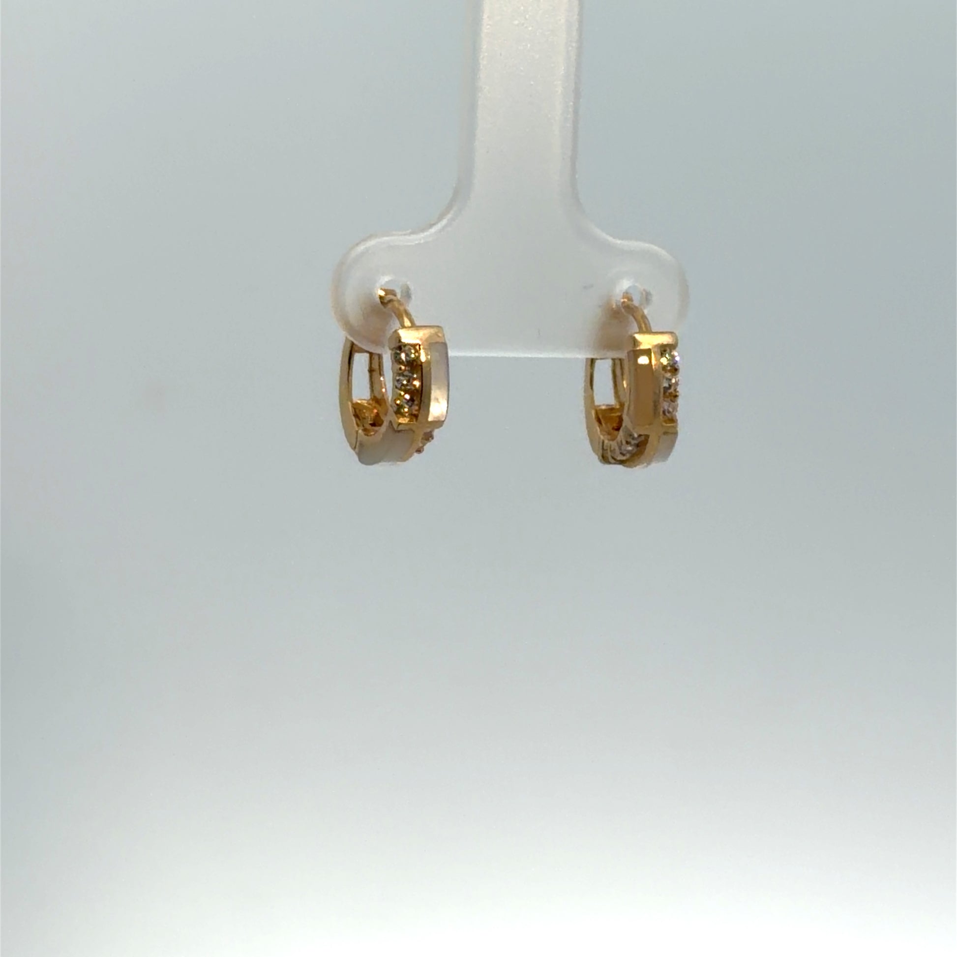 Arracadas Huggies oro 10k