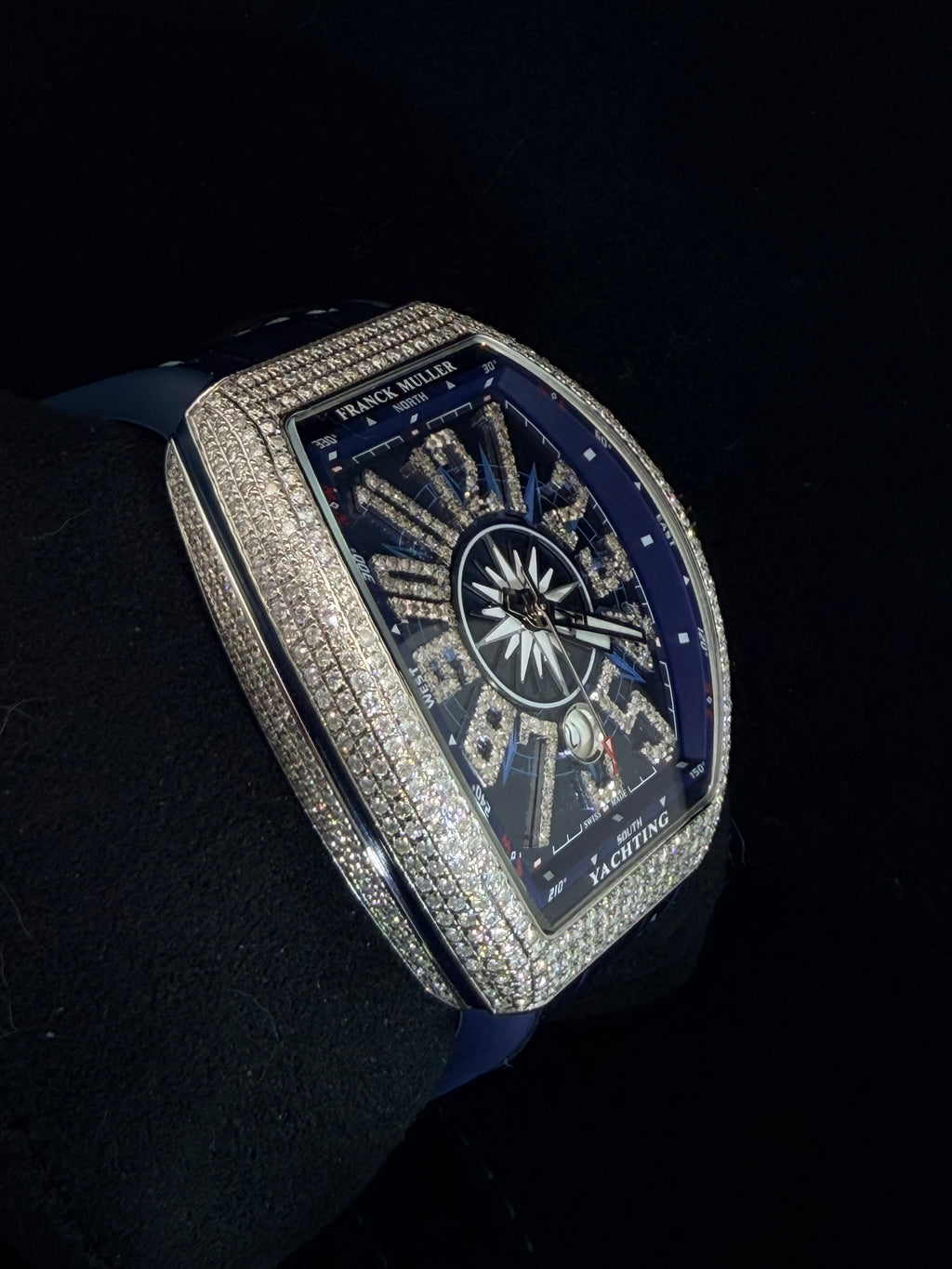 Franck Muller montado diamantes naturales