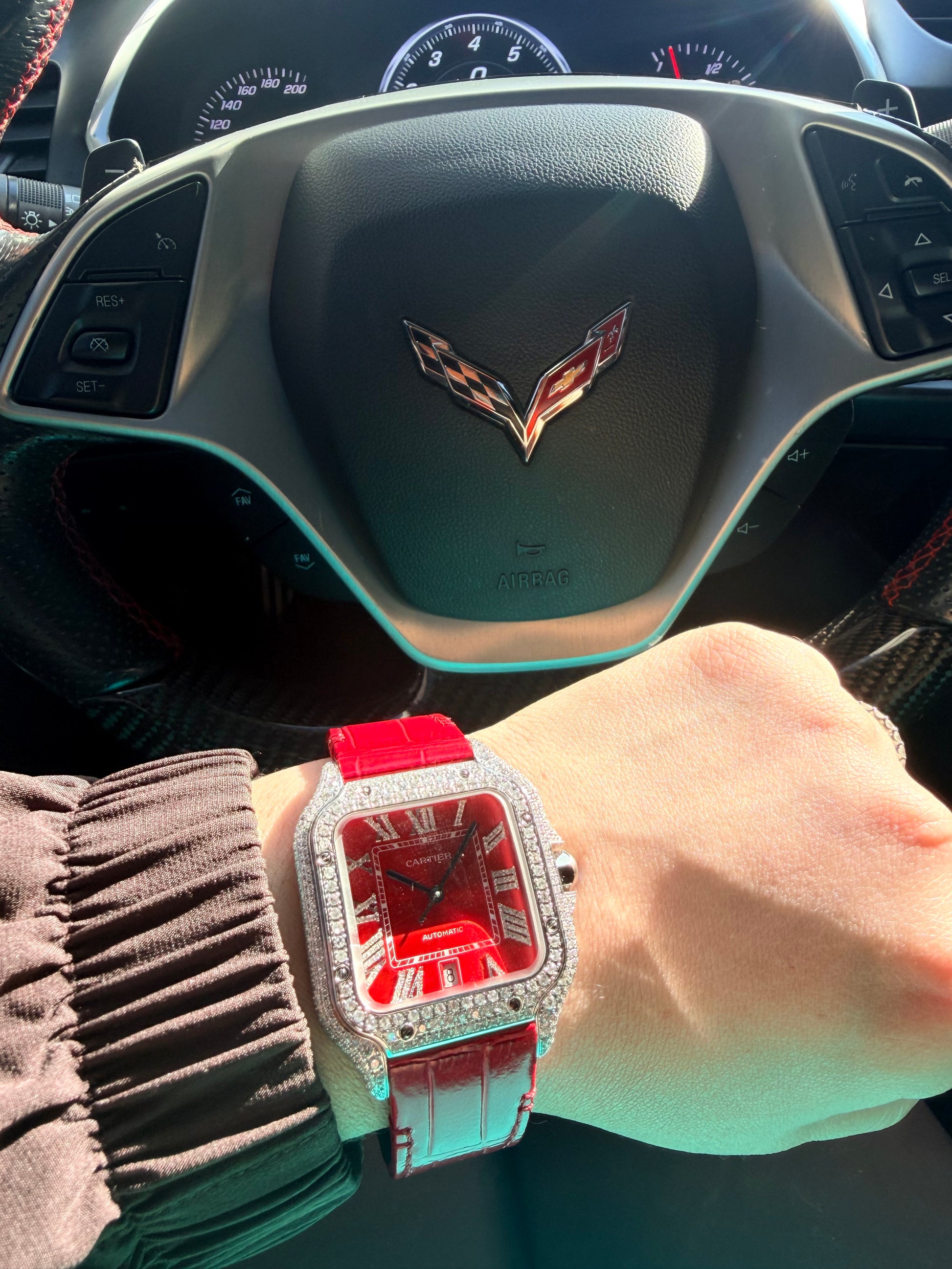 Cartier XL montado con diamantes naturales