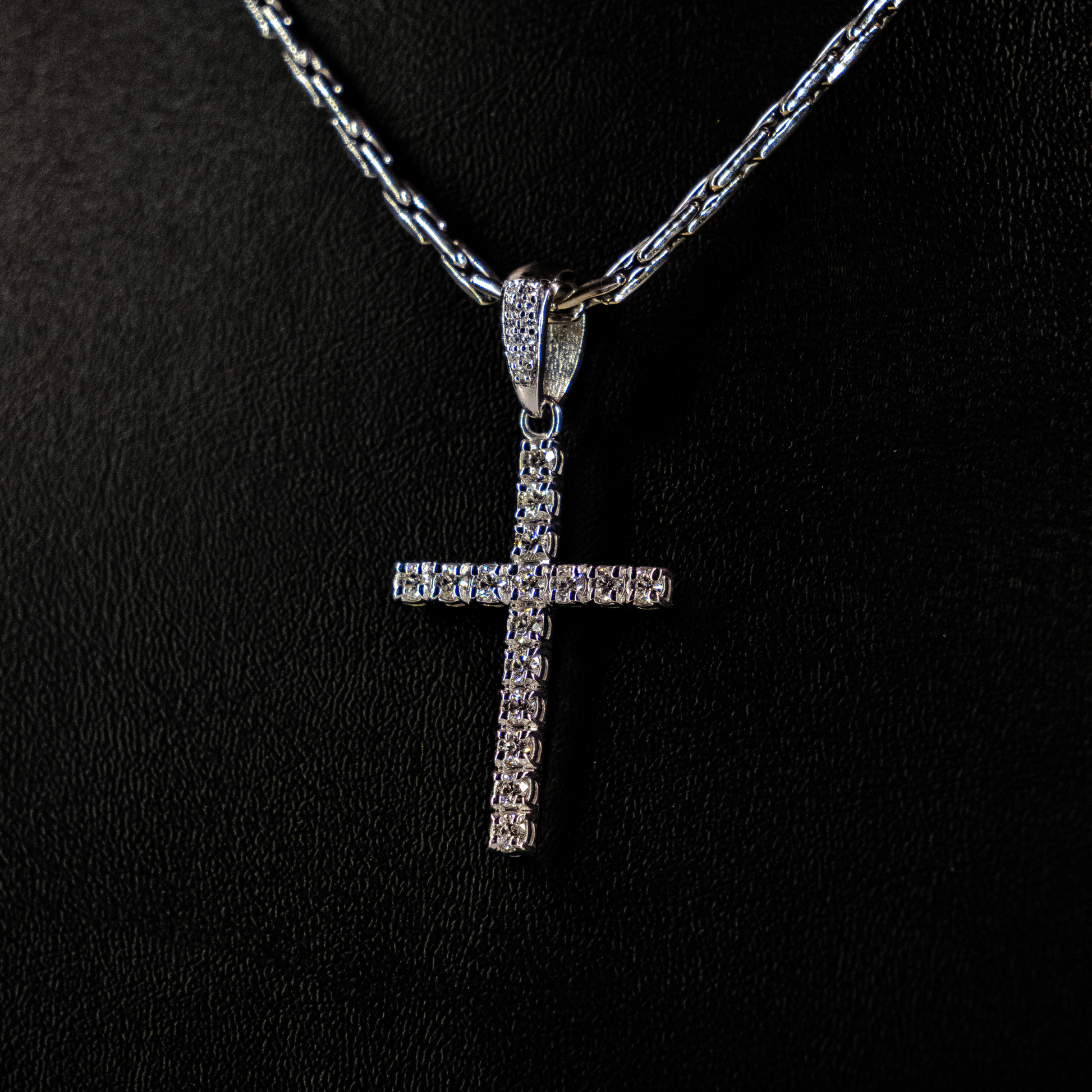 Personalizados By Bagliori: Dije Cruz de ORO Blanco