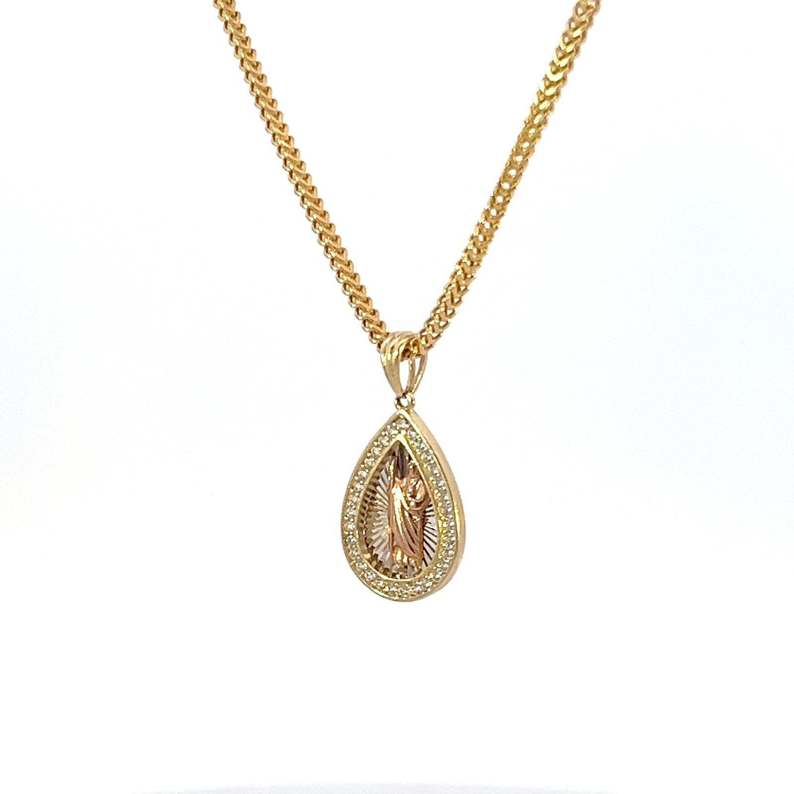 Dije de san judas tadeo en oro 14k