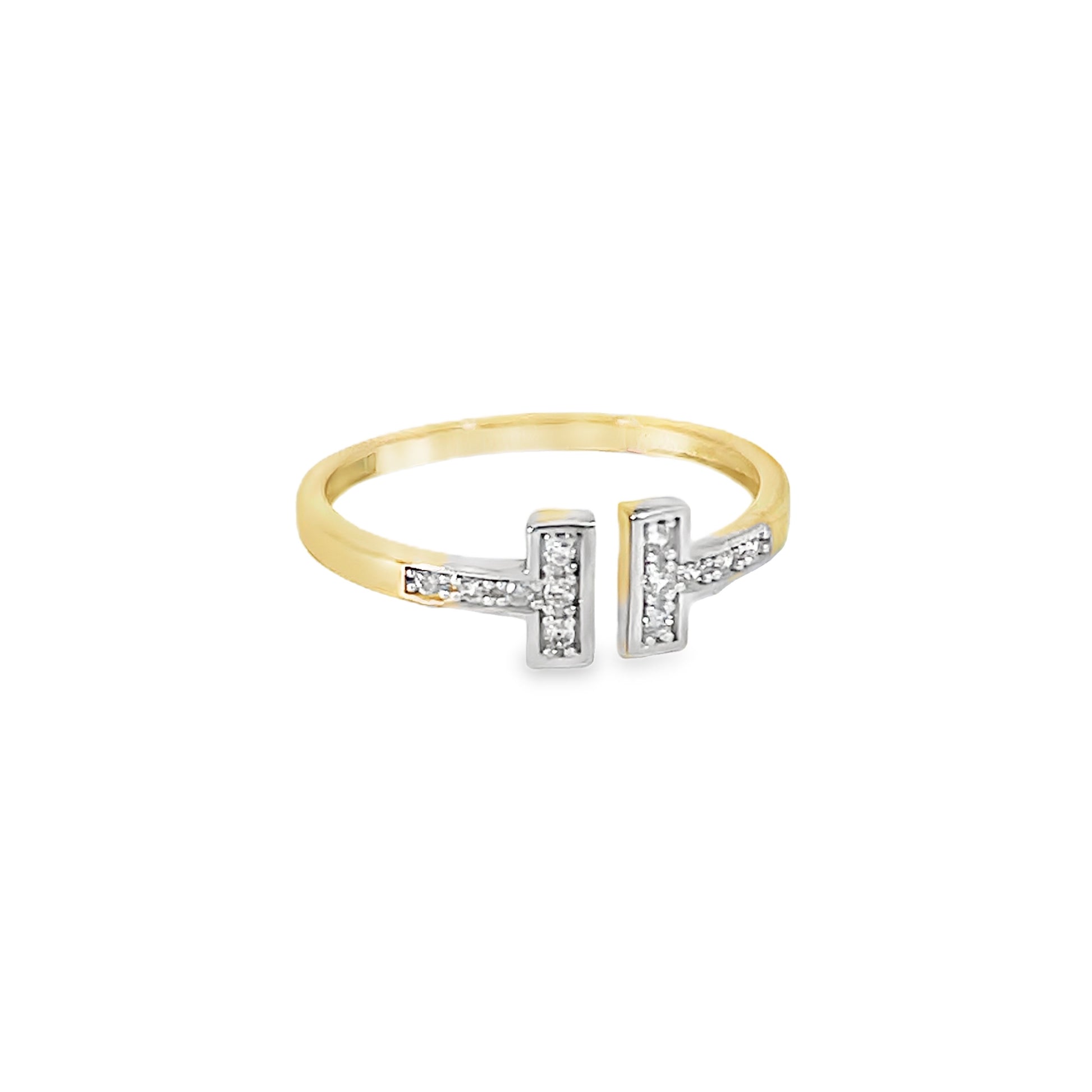 Anillo de oro 10k Zirconia Suiza
