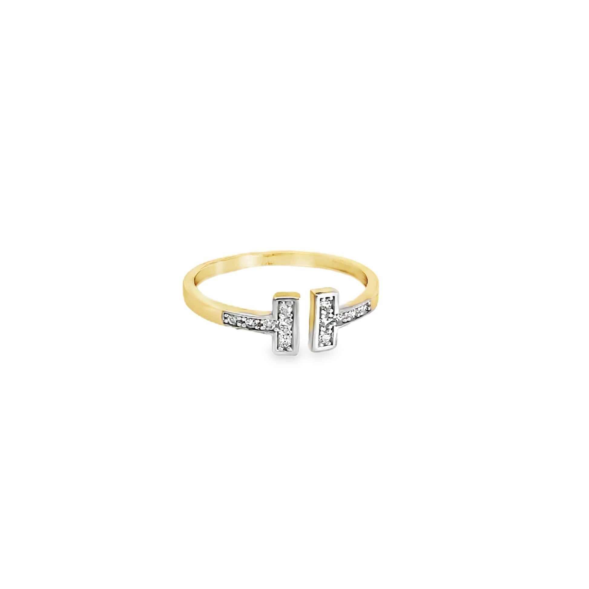 Anillo de oro 10k Zirconia Suiza