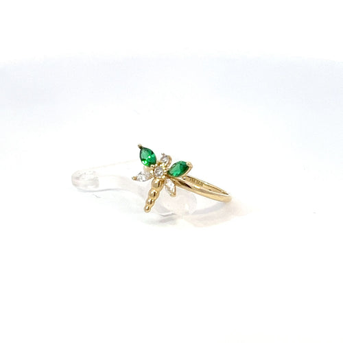 Anillo de Libelula en Oro 14K