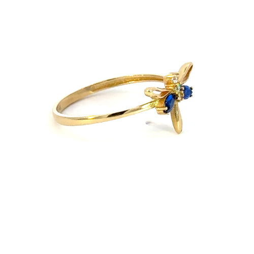Anillo de libelula Zirconia Suiza