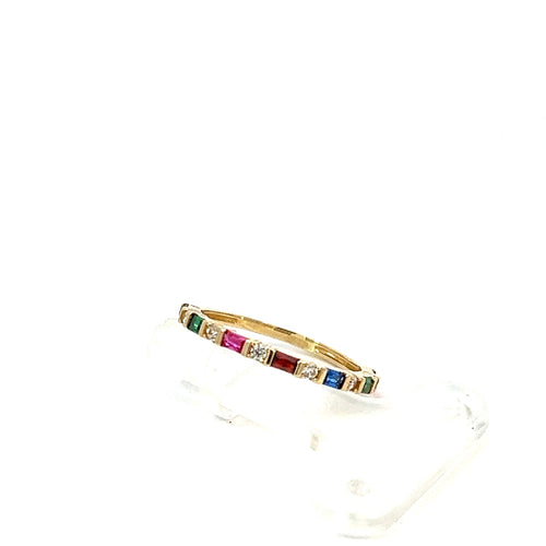 Anillo de ORO 14K con Zirconia