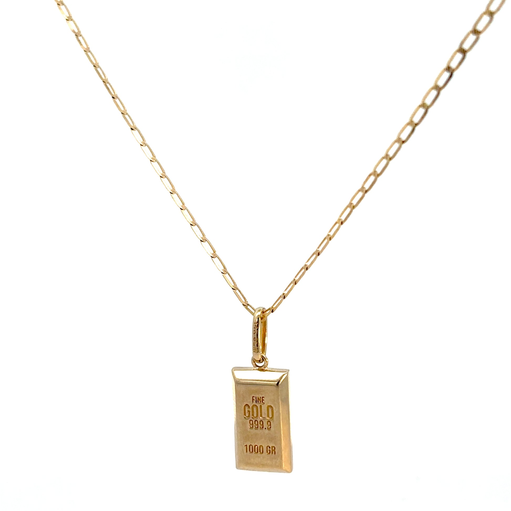 Dije "Lingote" oro de 14k