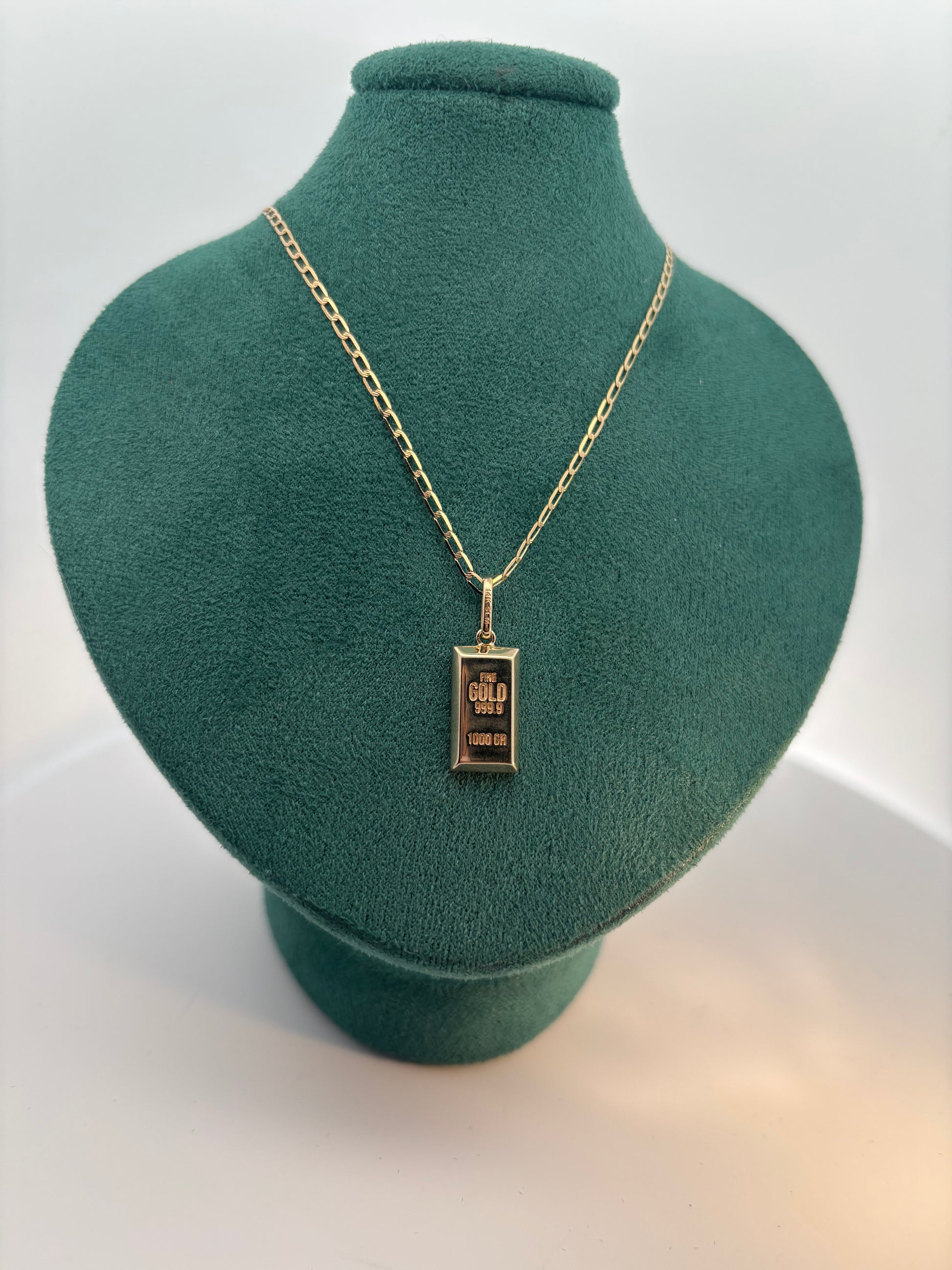 Dije "Lingote" oro de 14k