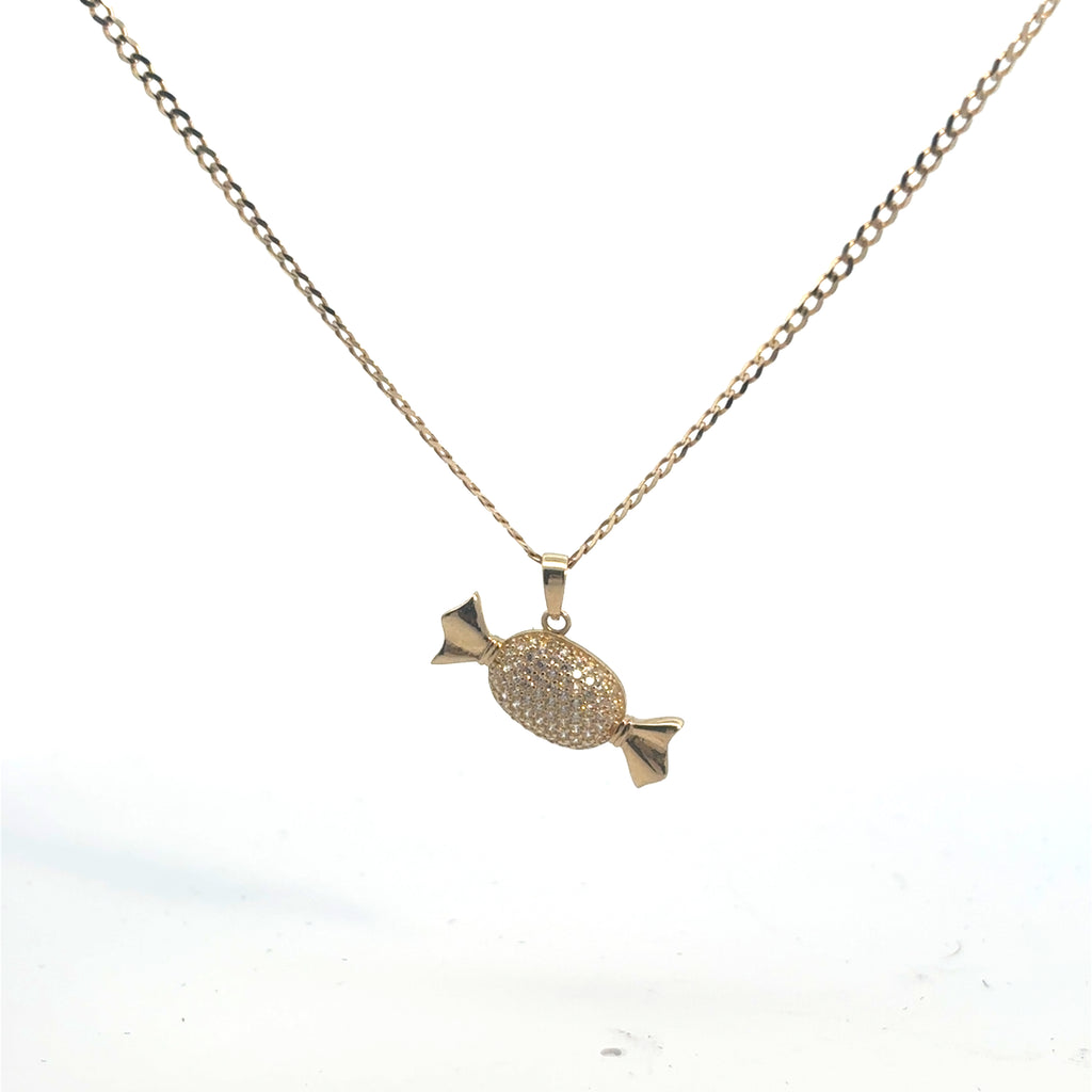 Collar con dije "Dulce" oro 10k