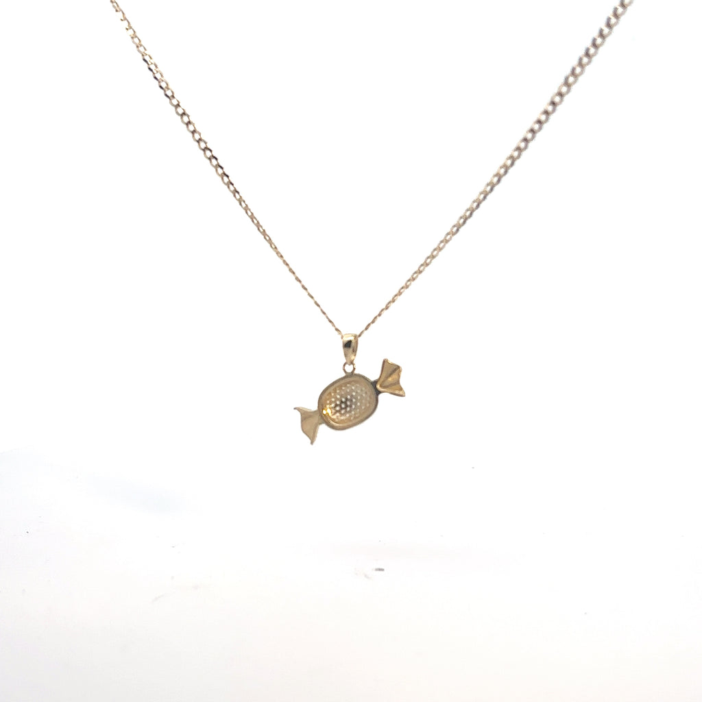 Collar con dije "Dulce" oro 10k