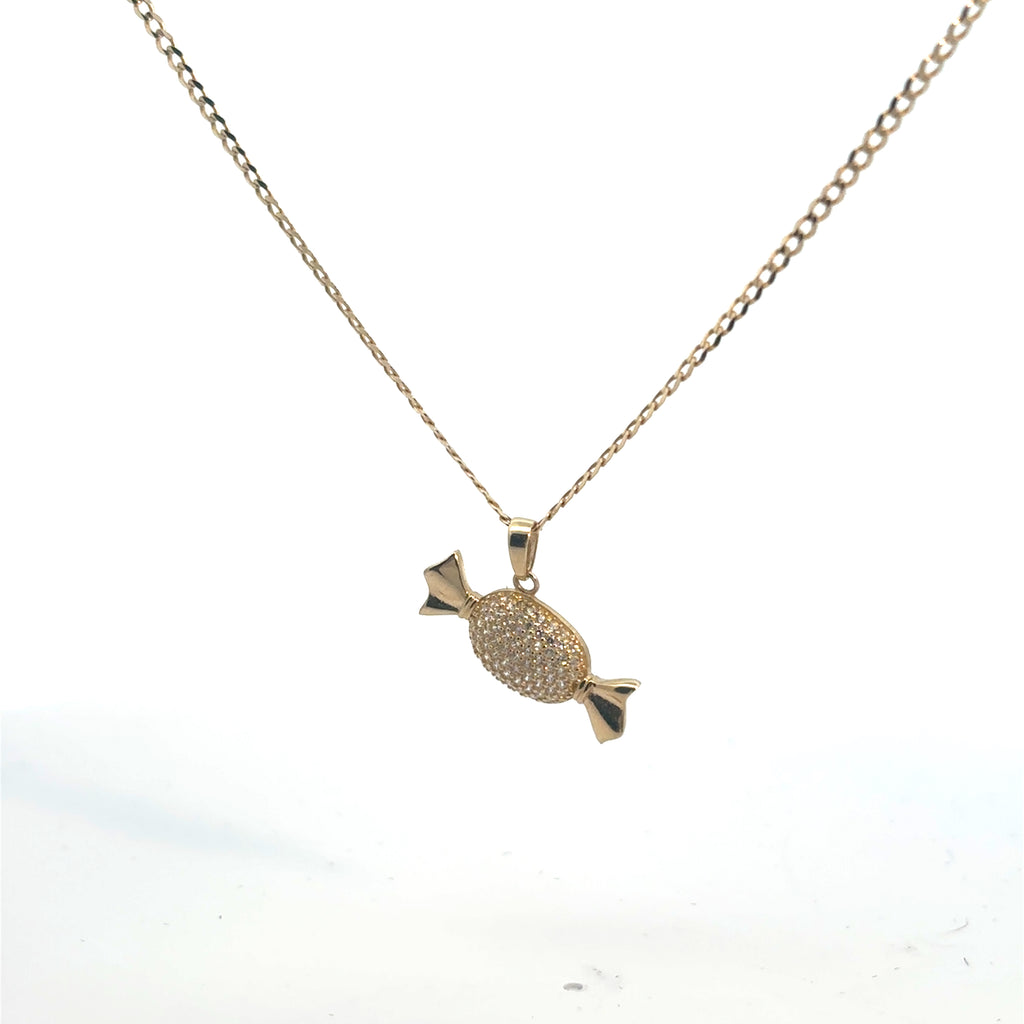 Collar con dije "Dulce" oro 10k