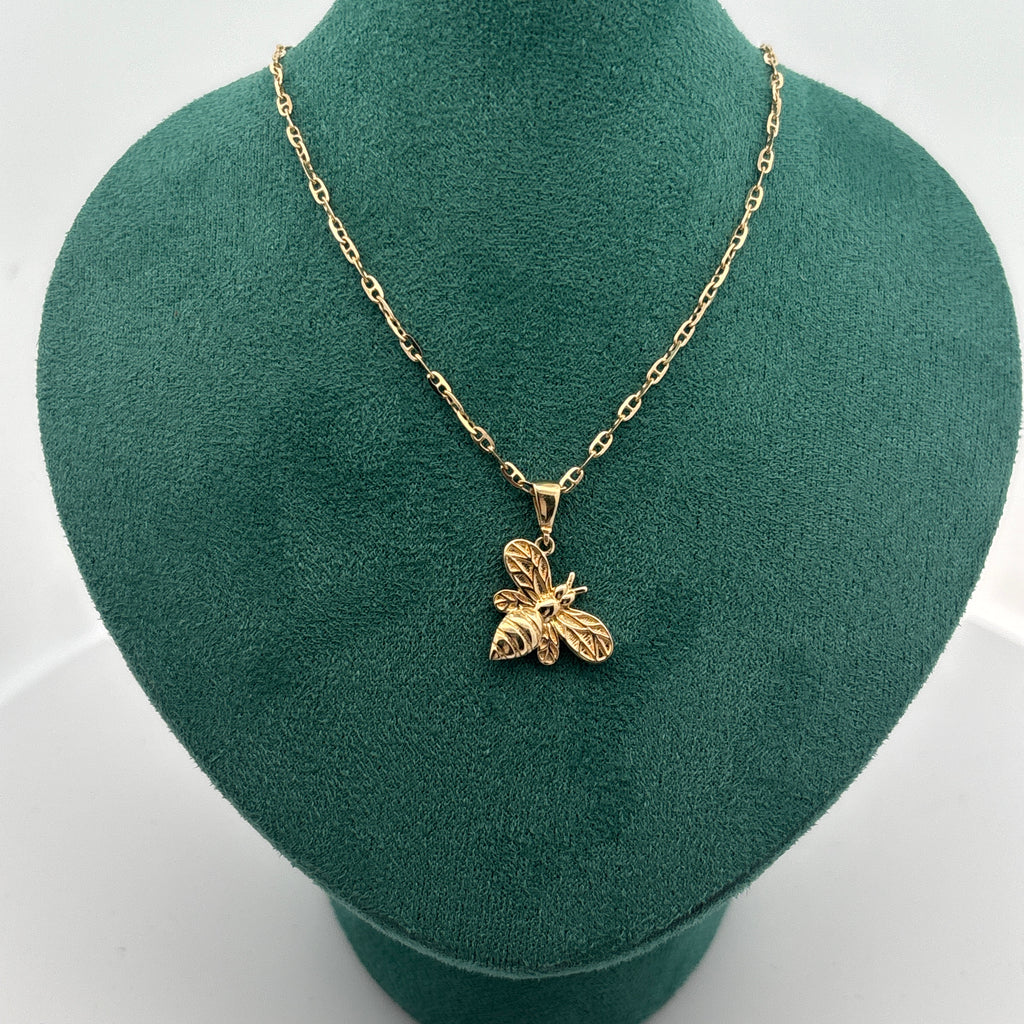Cadena y dije "Abeja" oro 10k
