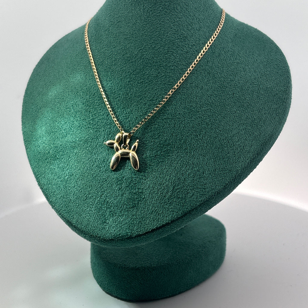 Collar con dije "Ballon Dog" oro 10k