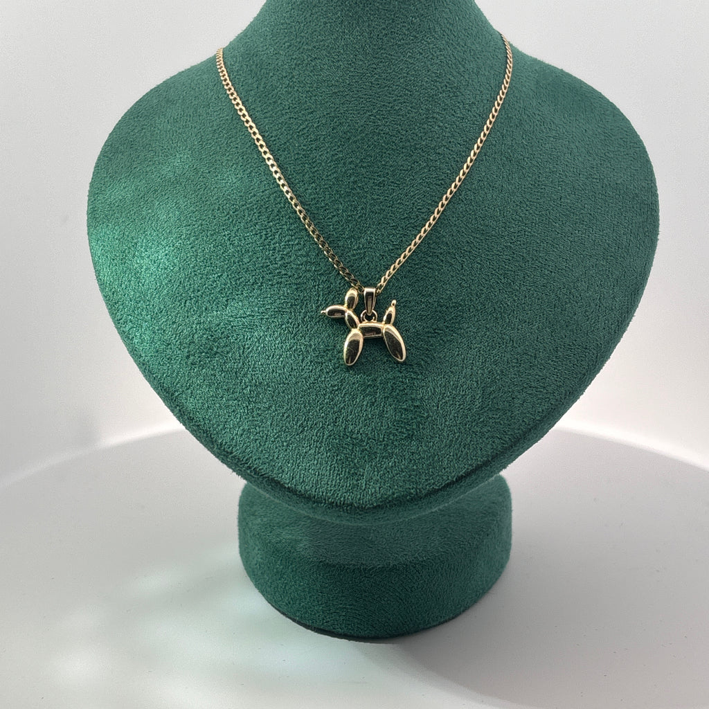 Collar con dije "Ballon Dog" oro 10k