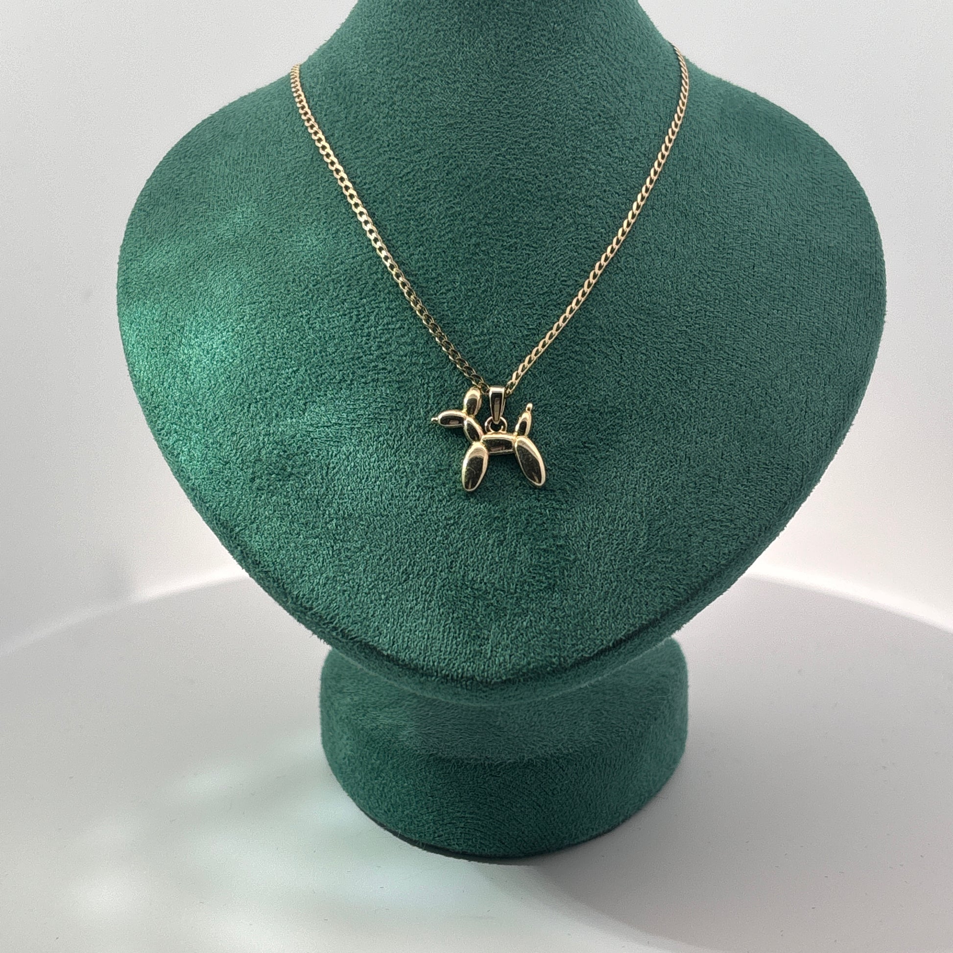 Collar con dije "Ballon Dog" oro 10k